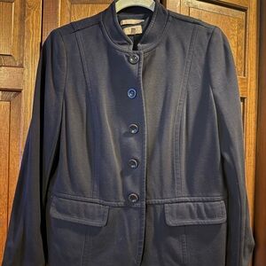 Talbots Navy Button-Up Blazer and Pants